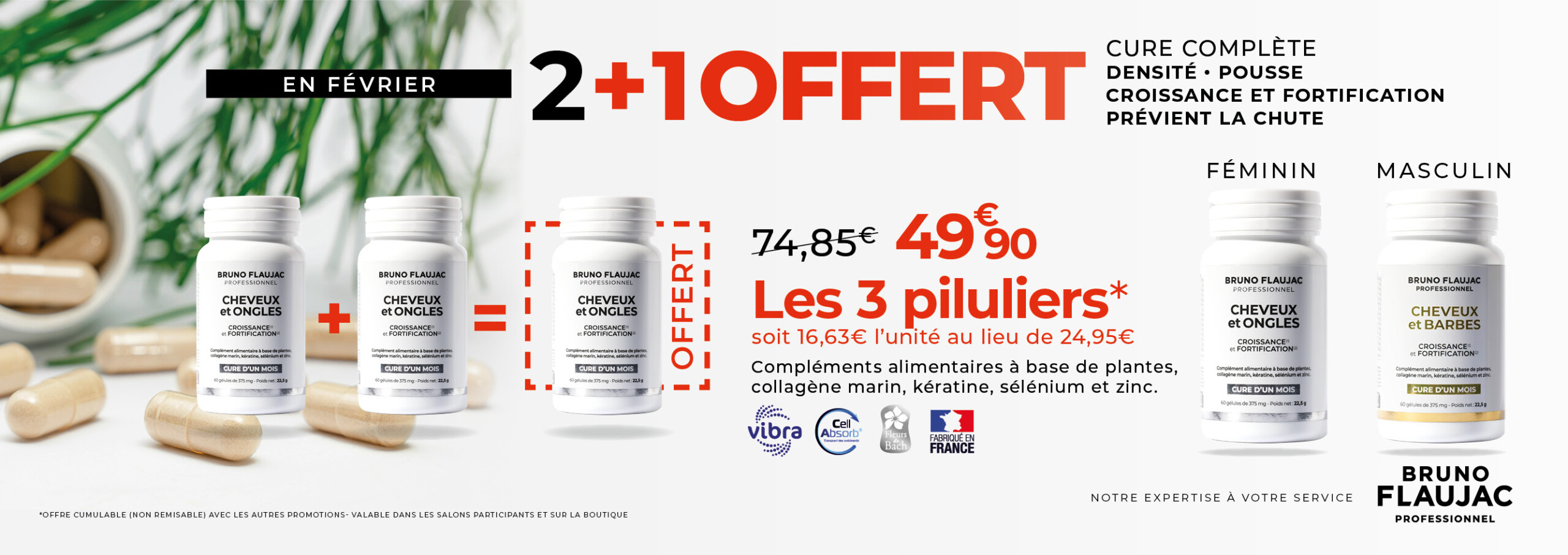 Promotion sur les compléments alimentaires pour