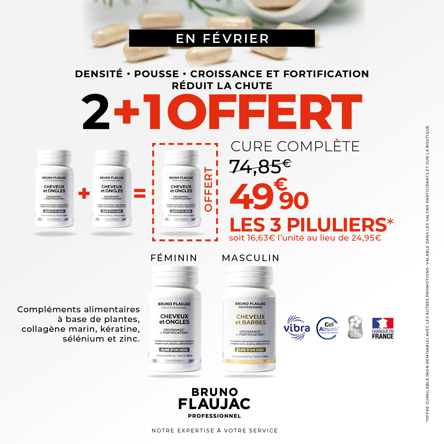 Promotion sur les compléments alimentaires pour